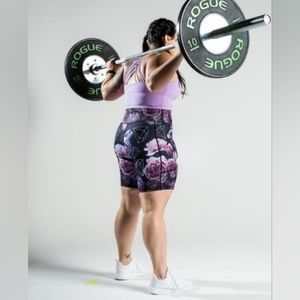 NWT WODBOTTOM Violet Streak 7 inch inseam Shorts with pockets